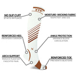 Copper Compression Striped Knee High Socks (1-Pair)