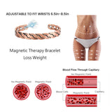 Adjustable Cuff Copper Magnetic Therapy Copper Bracelet Bangle For Men And Women Twisted Design