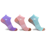 Copper-Infused Low Cut Ankle Length Compression Socks (3-Pairs)