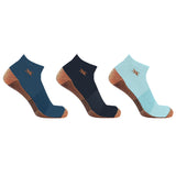 Copper-Infused Low Cut Ankle Length Compression Socks (3-Pairs)