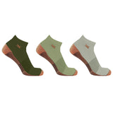 Copper-Infused Low Cut Ankle Length Compression Socks (3-Pairs)
