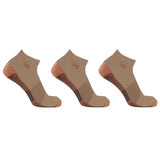 Copper-Infused Low Cut Ankle Length Compression Socks (3-Pairs)