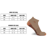 Copper-Infused Low Cut Ankle Length Compression Socks (3-Pairs)