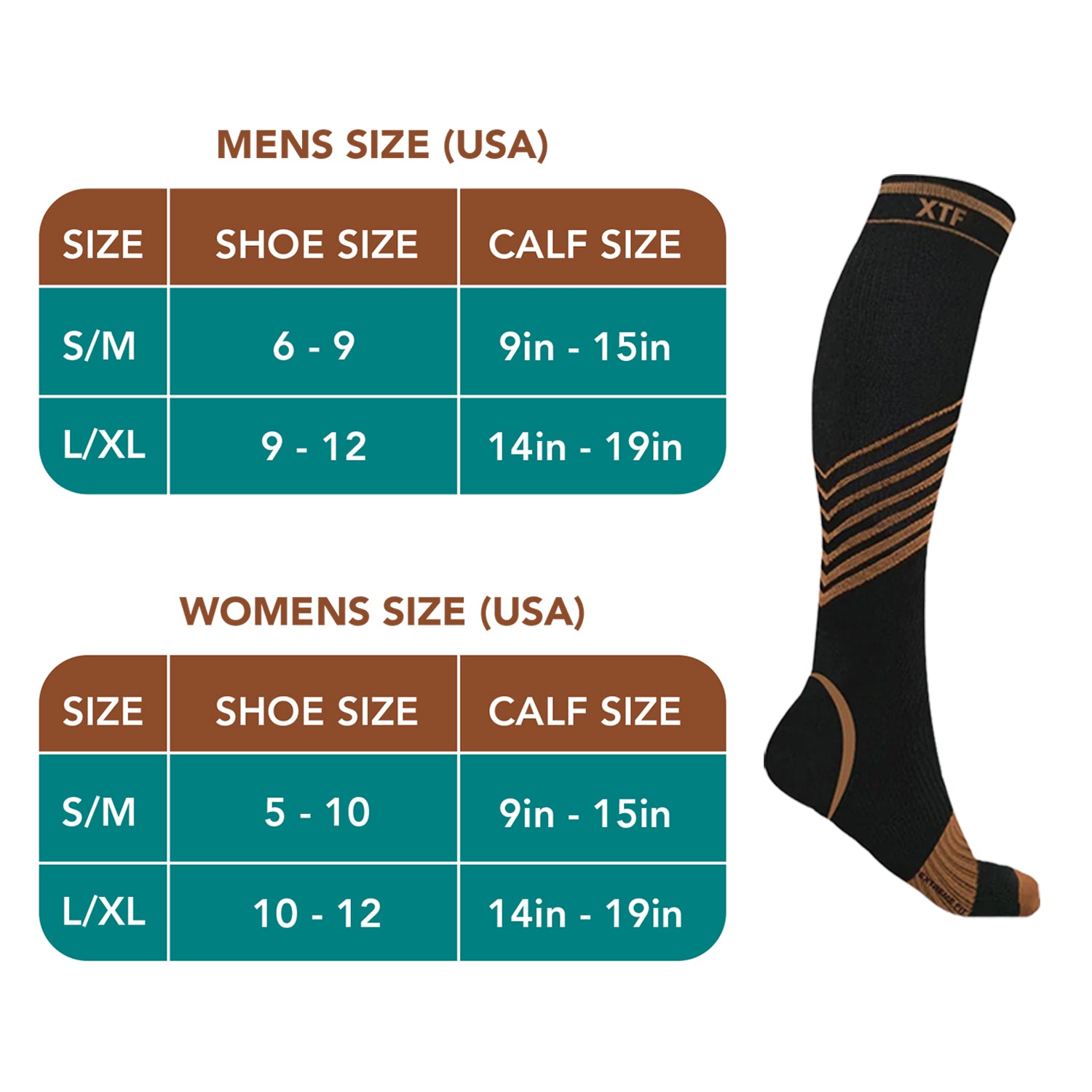 COPPER-INFUSED KNEE-HIGH COMPRESSION SOCKS (6-PAIRS) CopperFlux COPPER-INFUSED KNEE-HIGH COMPRESSION SOCKS (6-PAIRS) CopperFlux