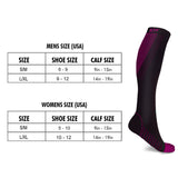 6-Pairs: EveryDay Wear Support and Recovery Copper Compression Knee High Socks