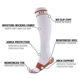 Everyday Wear Copper Infused Knee High Compression Socks (6-Pairs)