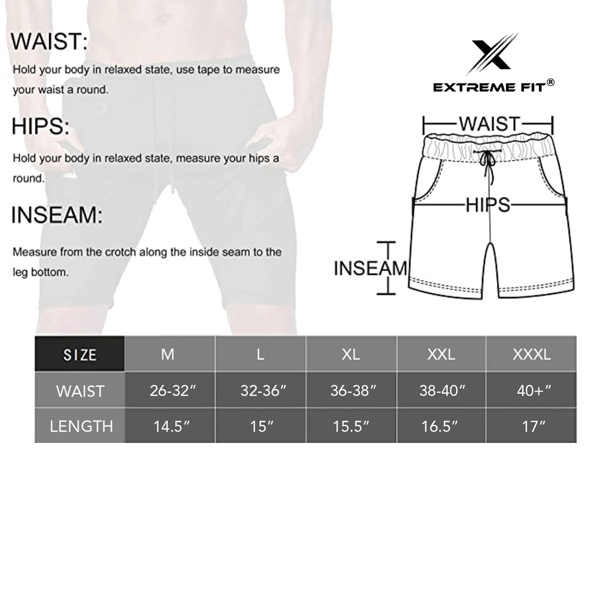 Men's Essential Lightweight Workout, Fitness and Running Shorts for Performance