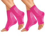 Copper-Infused Plantar Fasciitis Compression Foot Sleeves (2-Pairs)