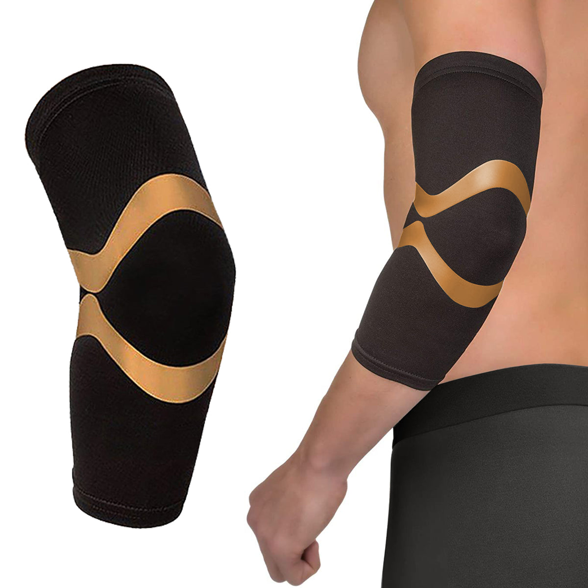 Unisex Copper Compression Elbow Sleeve