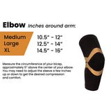 Copper Compression Support And Recovery Elbow Sleeve (2-Pairs)