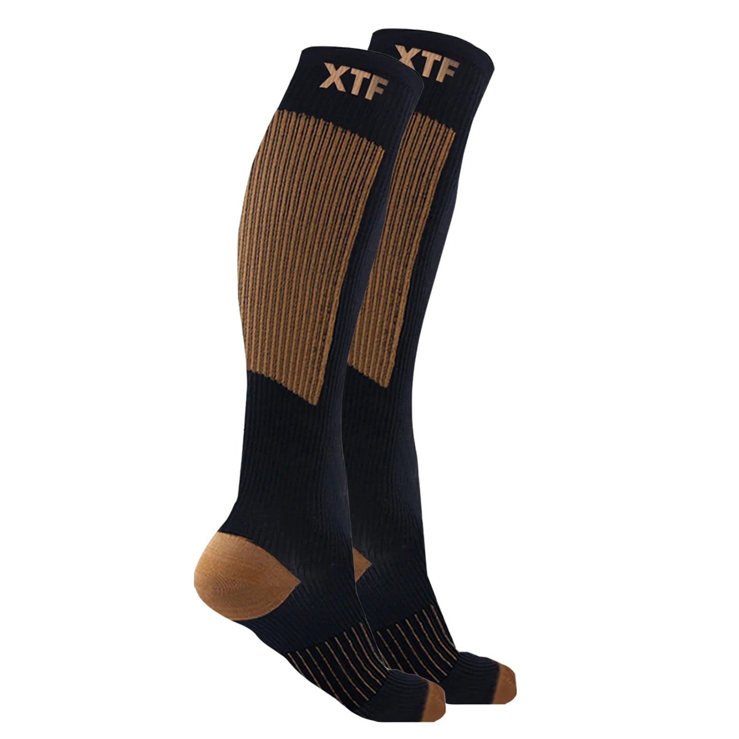 Cost-Effective Copper Compression Socks - Comfortable & Breathable - 4  Pairs