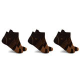 COPPER-INFUSED ANKLE LENGTH COMPRESSION SOCKS (3-PAIRS)